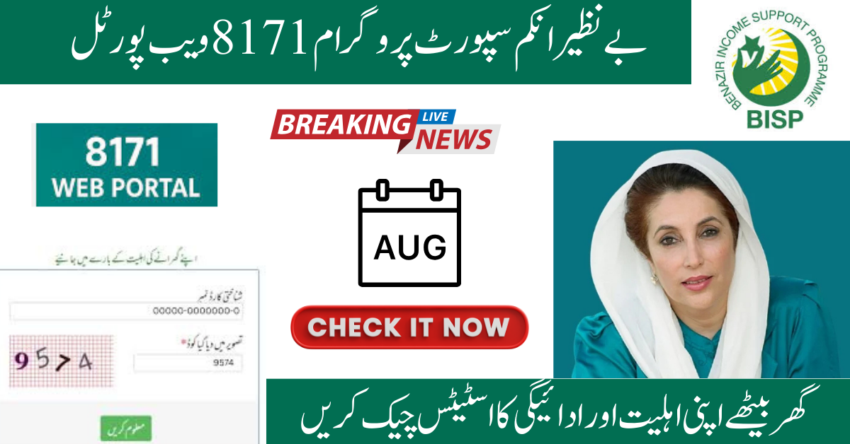 BISP Web Portal 8171 Online Check – Get payment into account