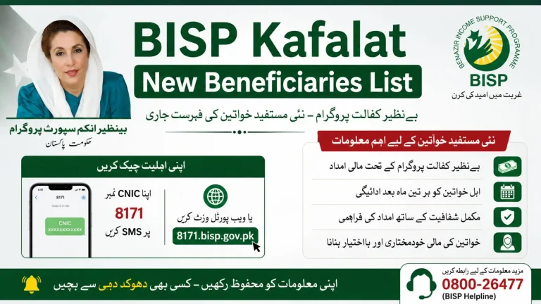 BISP Kafalat New Beneficiaries List