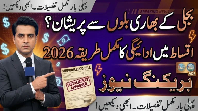 Electricity Bill Installment Pakistan
