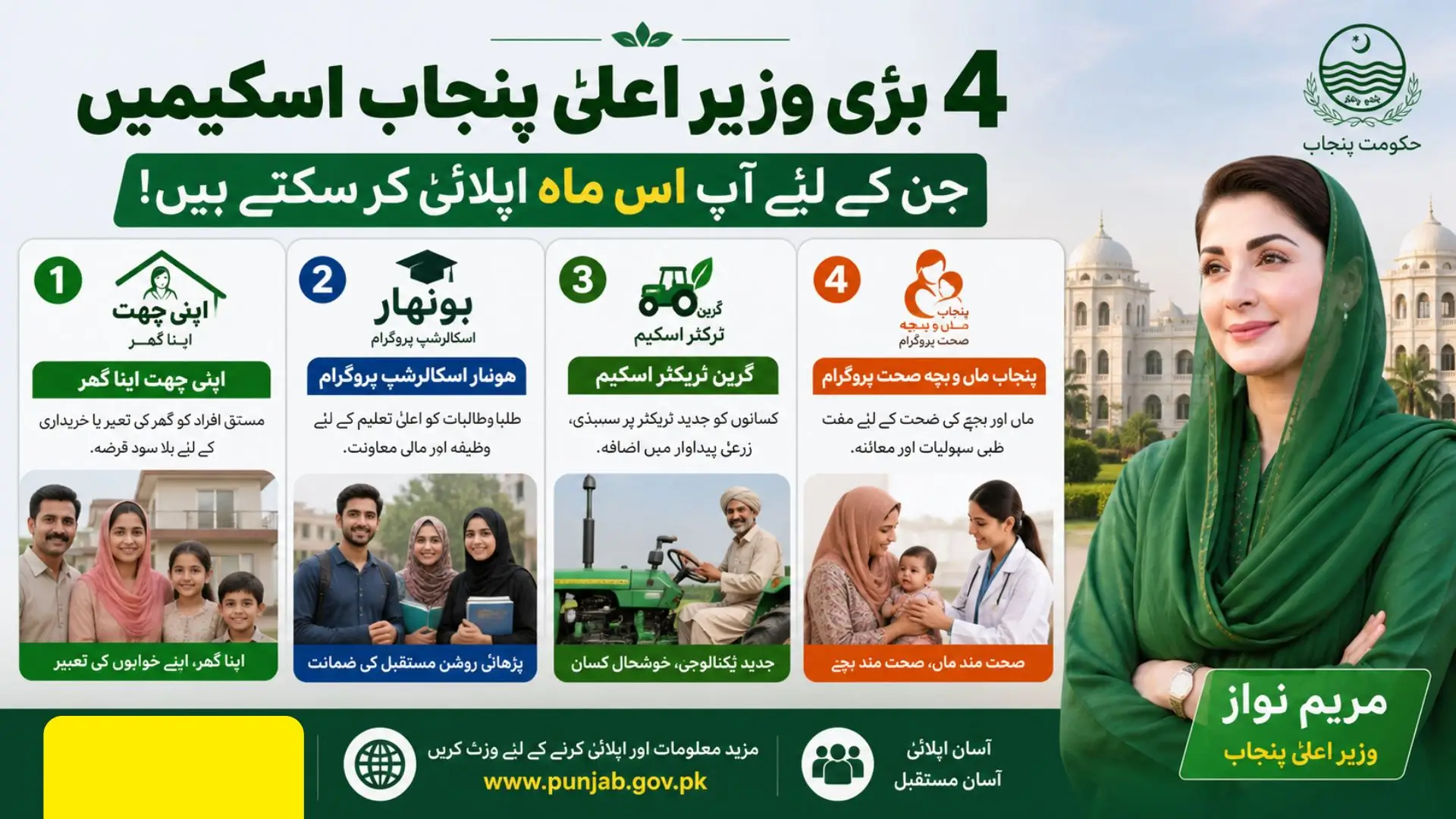 4 Major CM Punjab Schemes You Can Apply for this Month