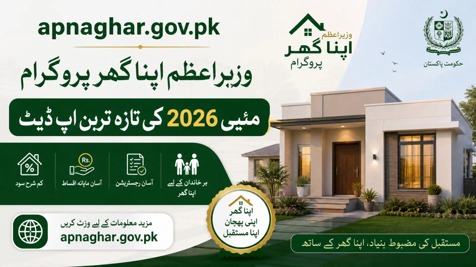 Wazir-e-Azam Apna Ghar Programme May 2026